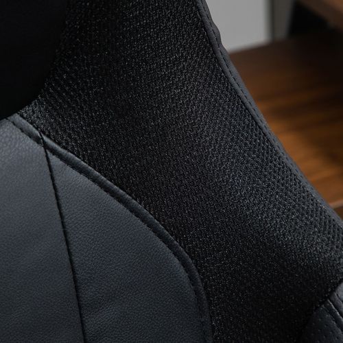 High Back Executive Office Chair Gaming Recliner w/ Footrest, Black