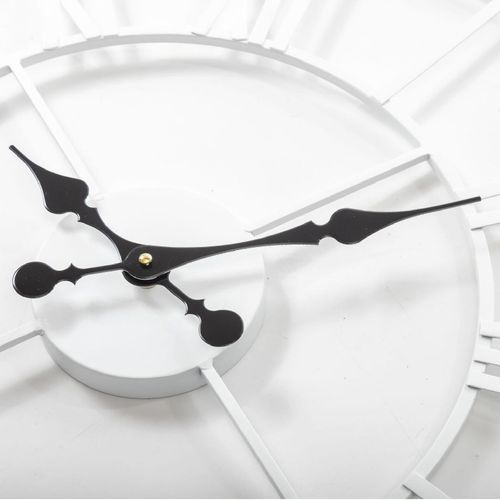 40CM ROMAN METAL CLOCK WHITE