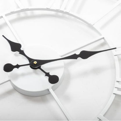 40CM ROMAN METAL CLOCK WHITE