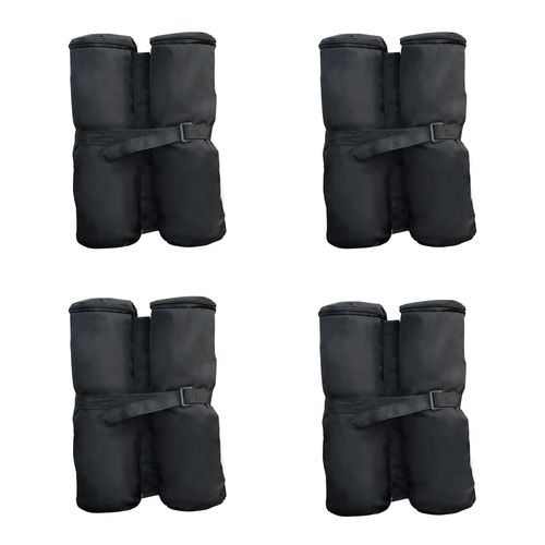 4 Pc Gazebo Sand Bag Weight Set-Black