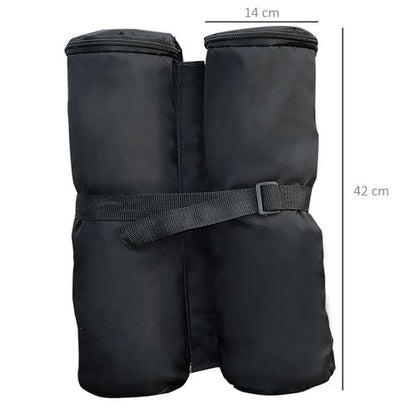 4 Pc Gazebo Sand Bag Weight Set-Black