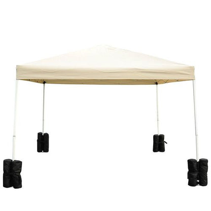 4 Pc Gazebo Sand Bag Weight Set-Black